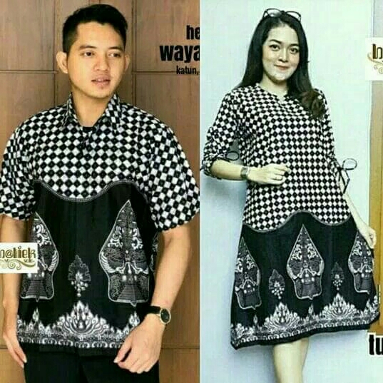 Batik Couple Wayang