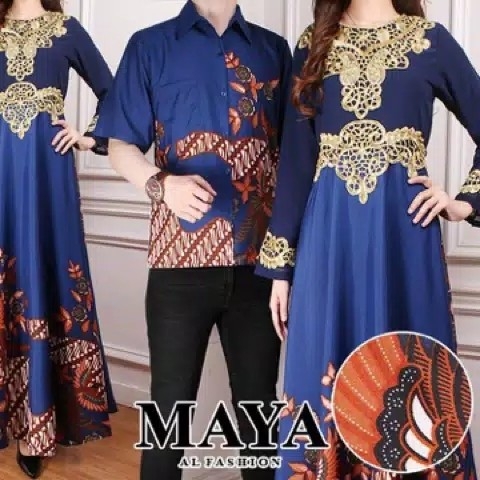 Batik Couple Maya - Biru