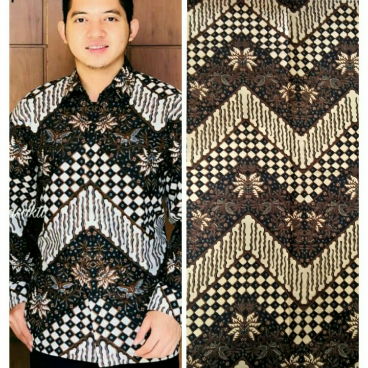 Batik Katun Potongan Lengan Panjang