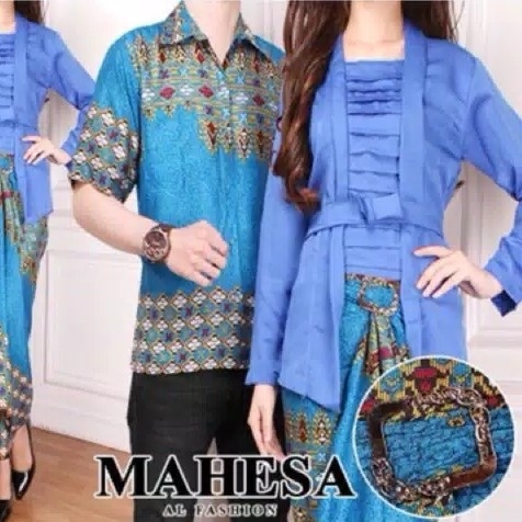 Batik Kebaya Couple Mahesa - Biru