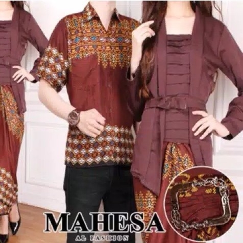 Batik Kebaya Couple Mahesa - Coklat