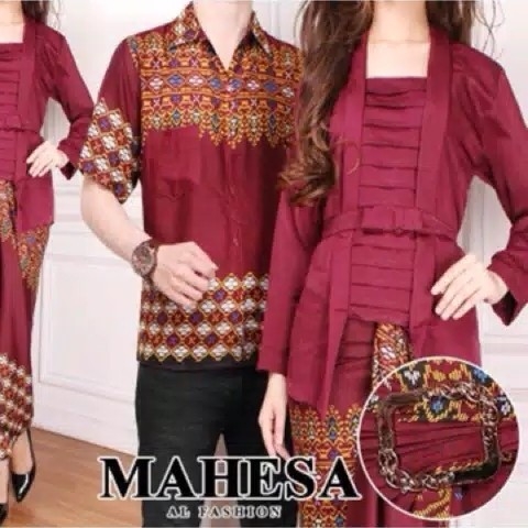 Batik Kebaya Couple Mahesa Merah