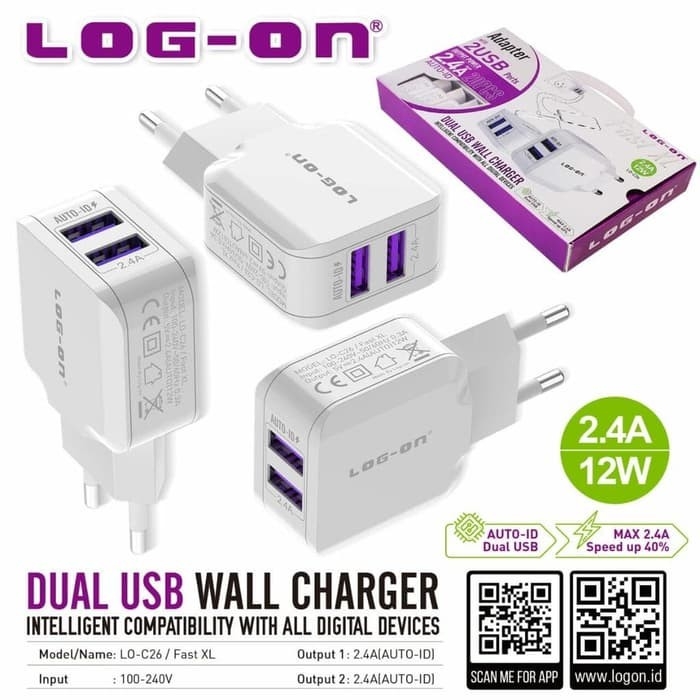 Batok Charger Log On Fast XL