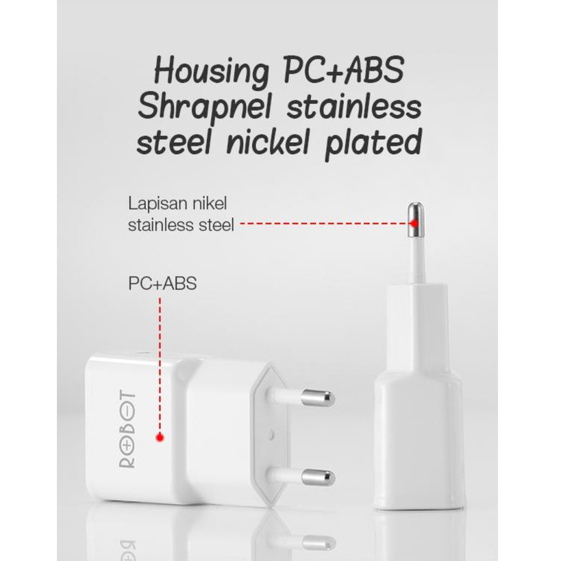 Batok Charger Robot Rt-K4 Single Usb-Adaptor Charger Robot Rt-K4 2