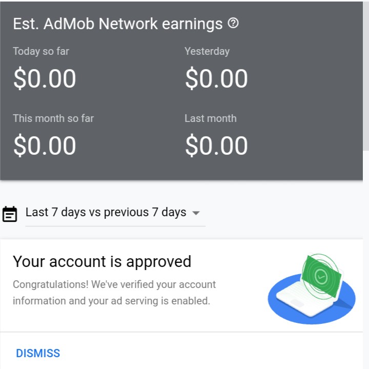 Akun Admob US Fresh 2020