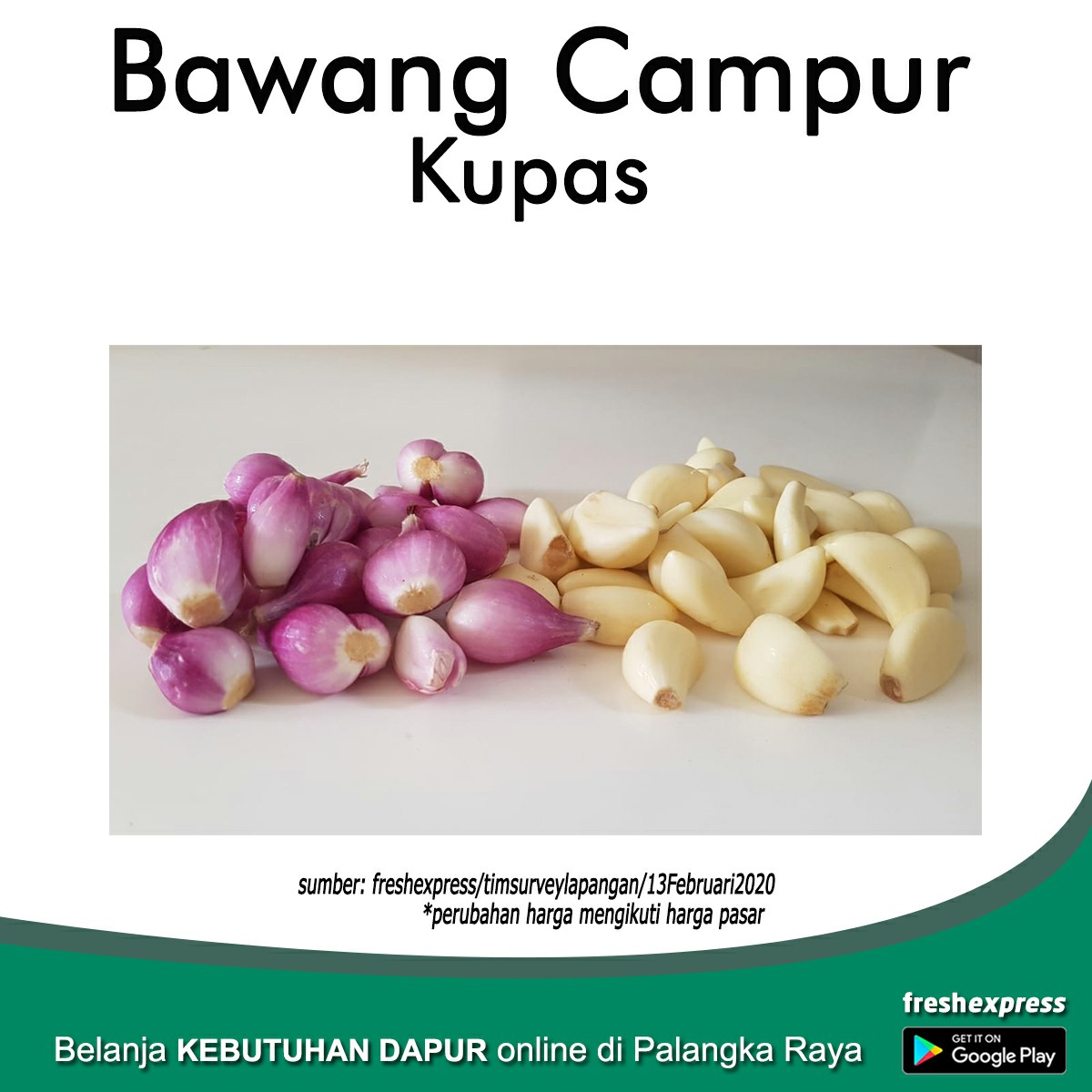 Bawang Campur Kupas 250 Gram