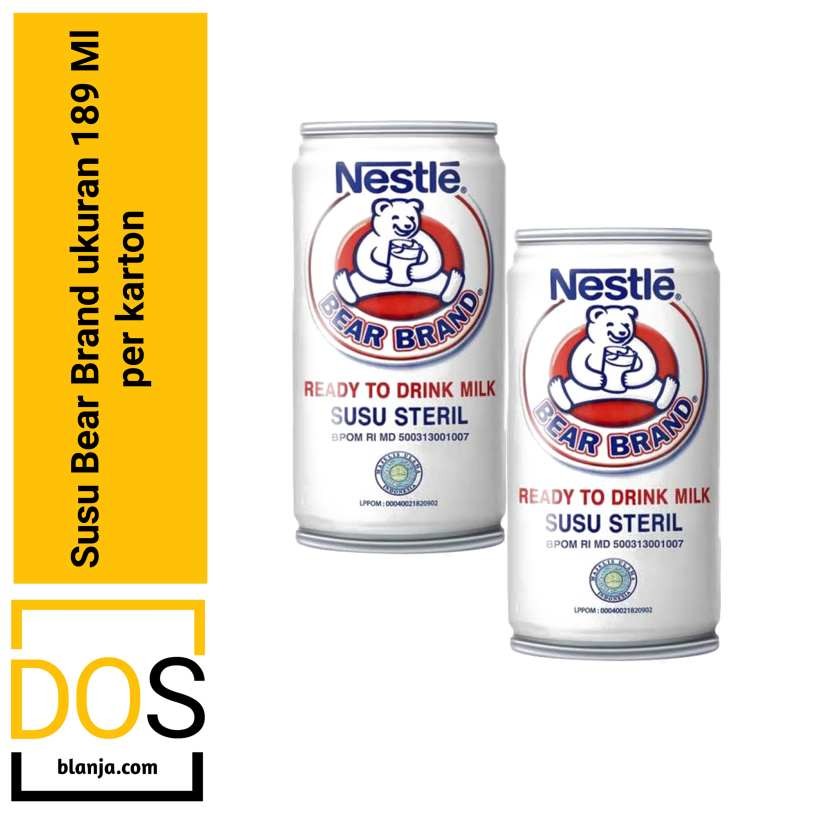 Bear Brand Susu Kaleng Karton