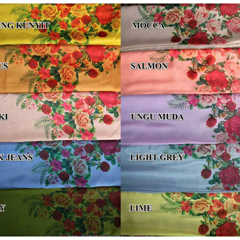 Bella Lukis Printing Mawar 2