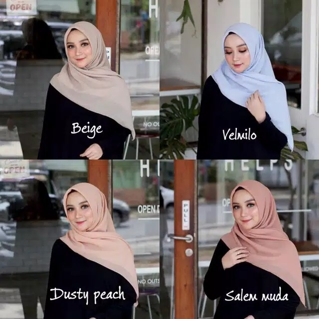 Bella Square warna part 2  hijab segiempat 2