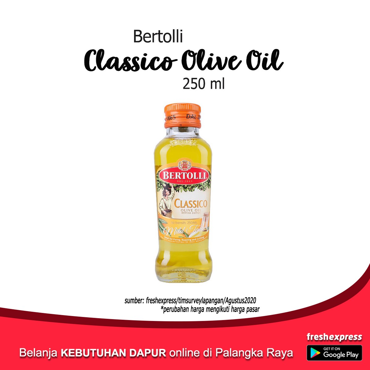 Bertolli Classico Olive Oil 250 Ml