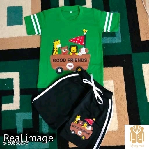 Berwarna Cerah Set Atasan  BawahanBottom Bahan Cotton 3