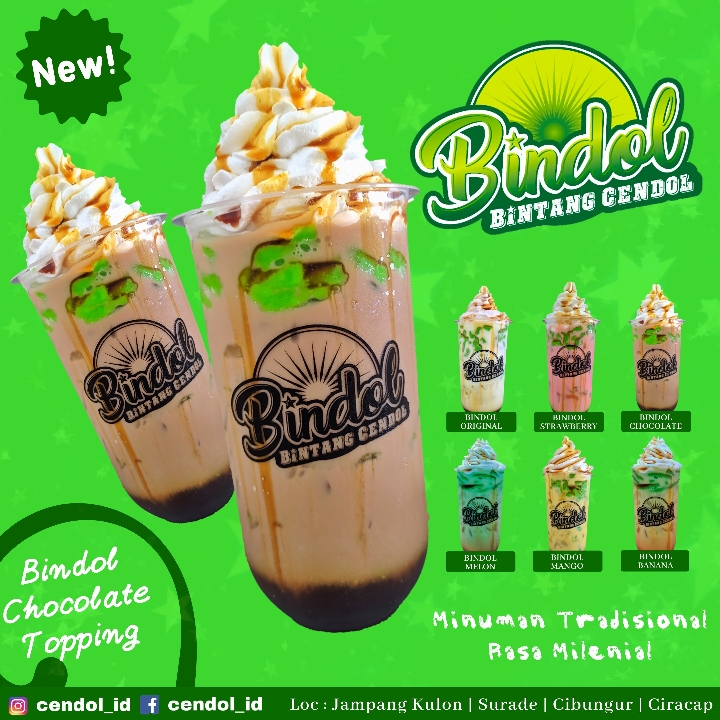 Bindol Coklat topping