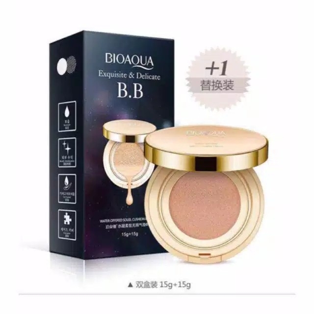 Bioaqua Exquisite and Delicate BB Cream Air Cushion Pack Gold  BB Gold