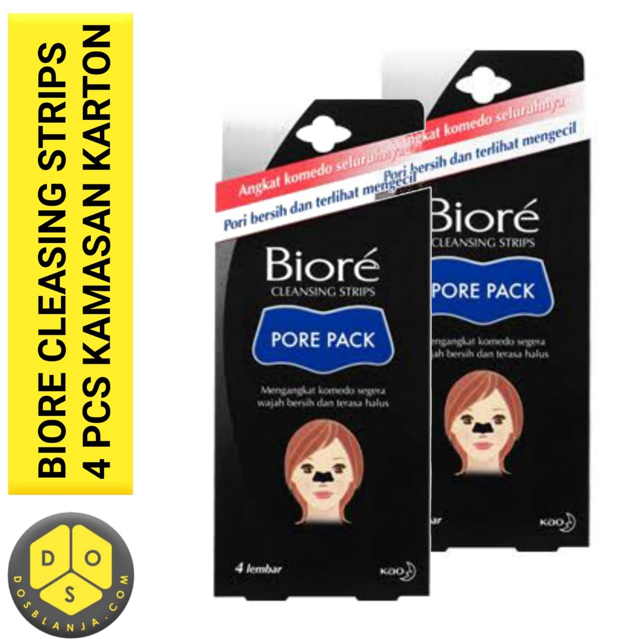 Biore Clensing Strips 4 Pcs