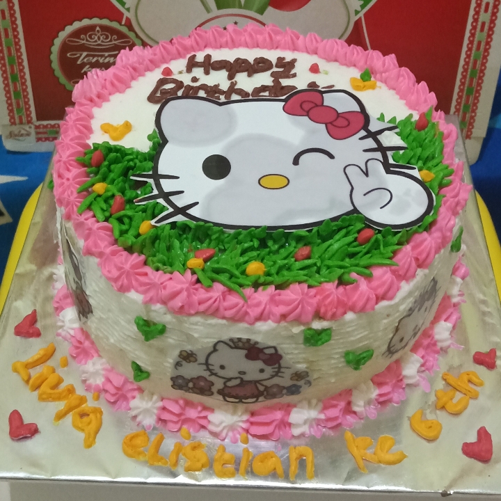 Birthday Cake Tema Hellokitty