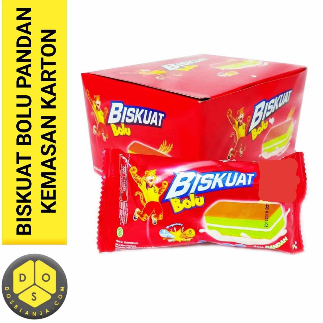 Biskuat Bolu Pandan 12X12X16gr