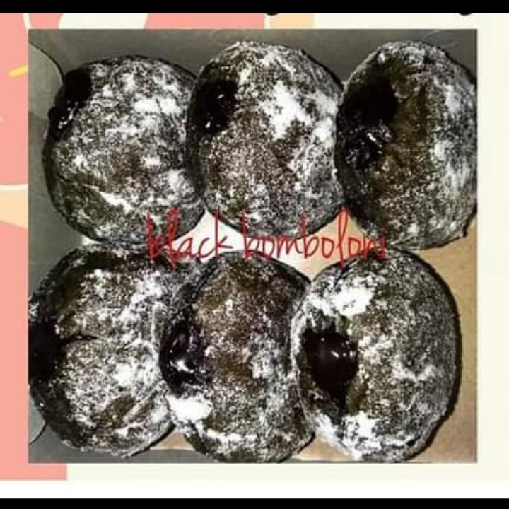 2 Pcs Black Bomboloni 