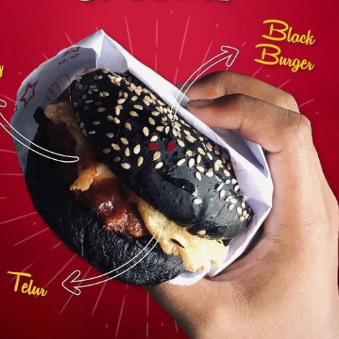 Black Burger Telur