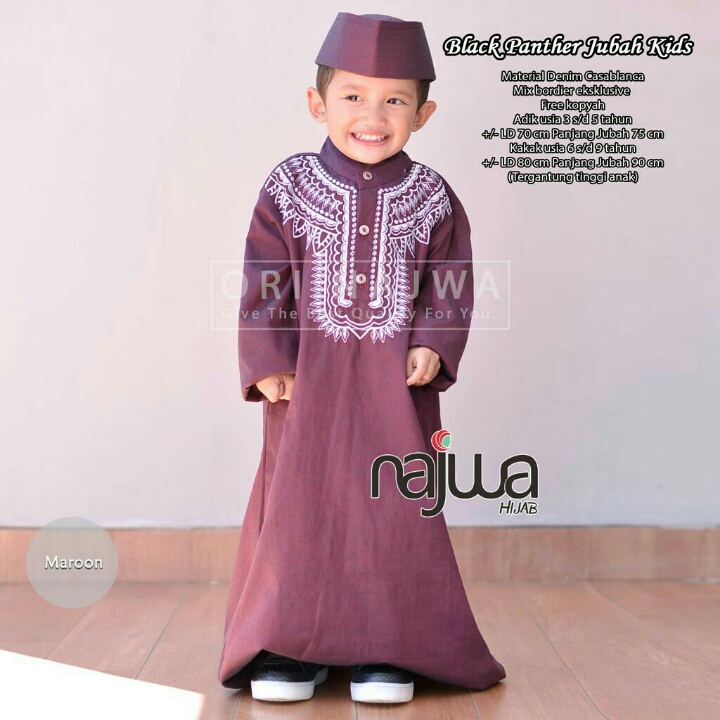 Black Panther Jubah Kids