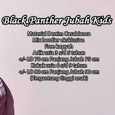 Black Panther Jubah Kids 4