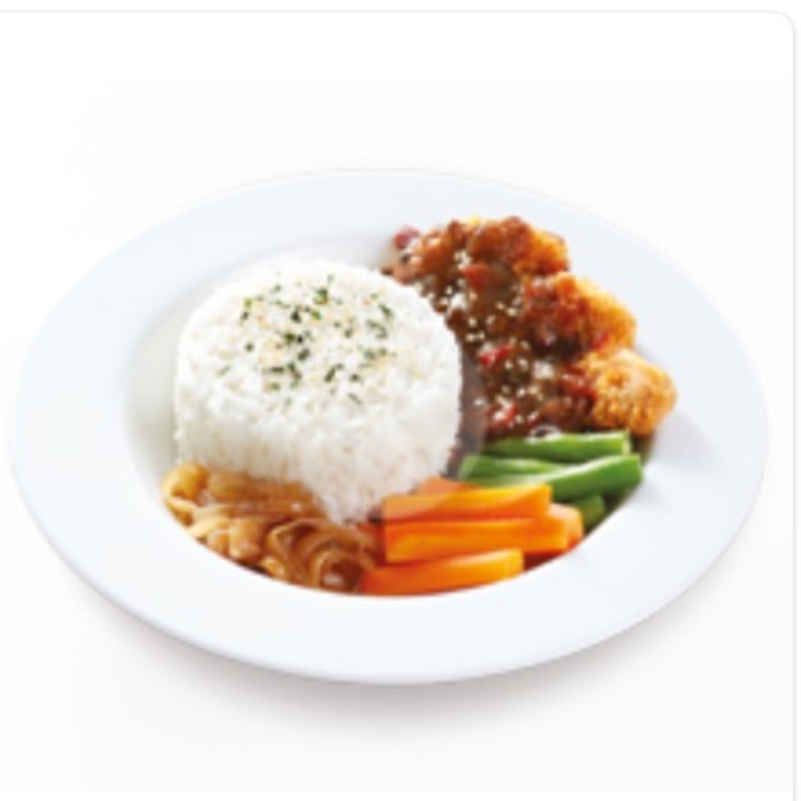 Black Pepper Chicken Rice