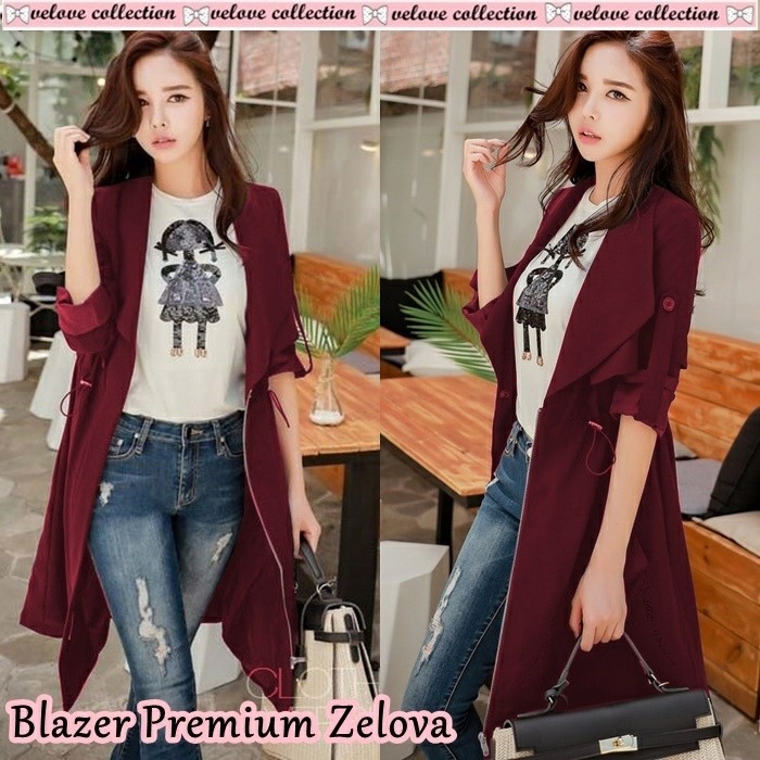 Blazer Premium Zelova Maroon