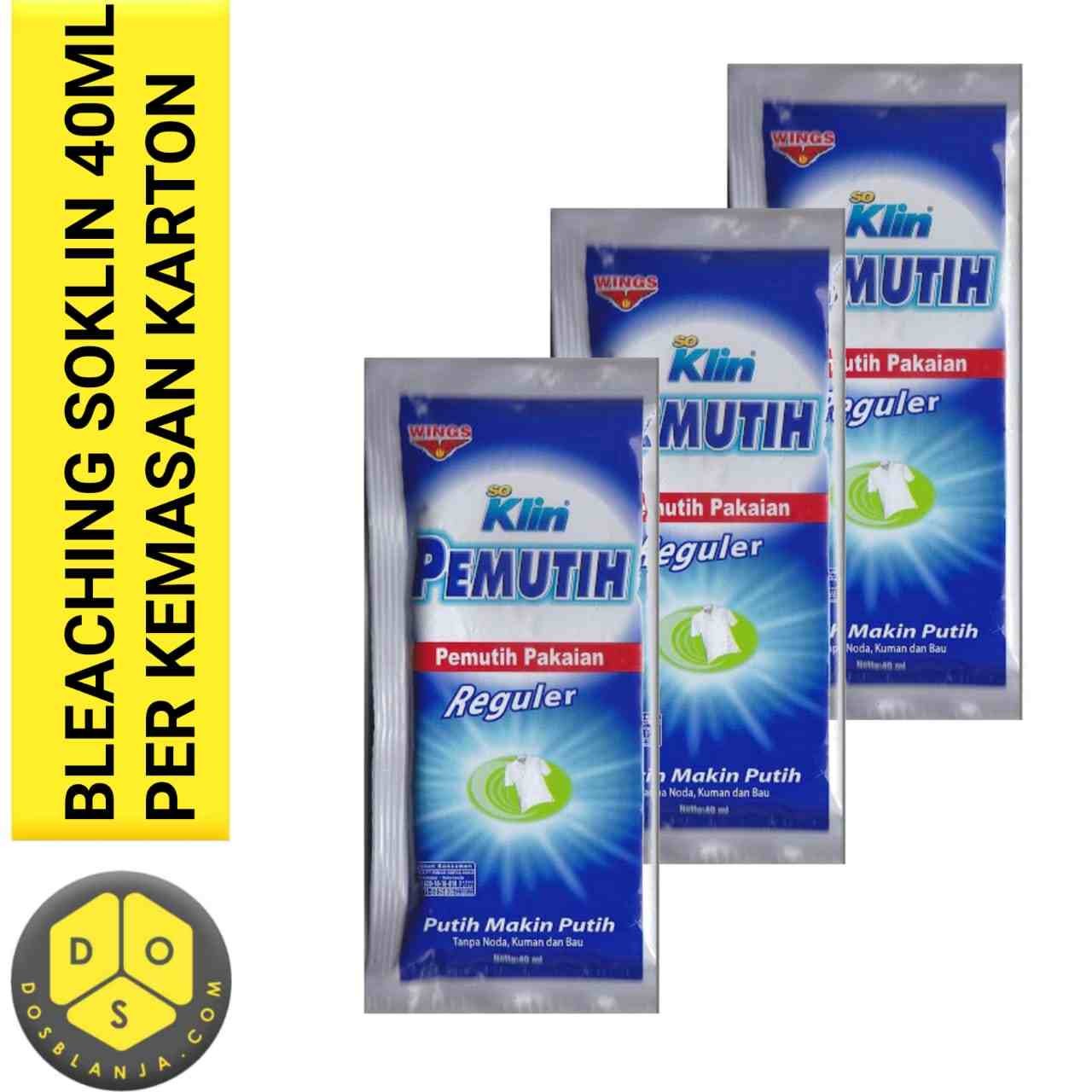 Bleaching Soklin Reguler Sachet 40 Ml