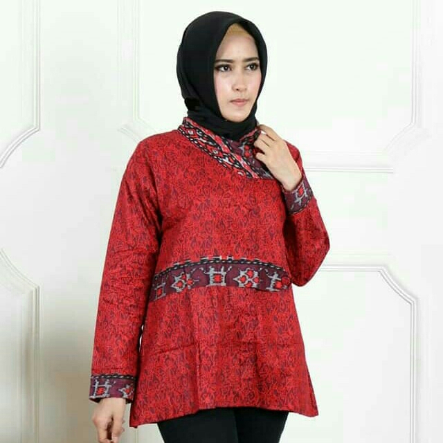 Blouse Batik Merah