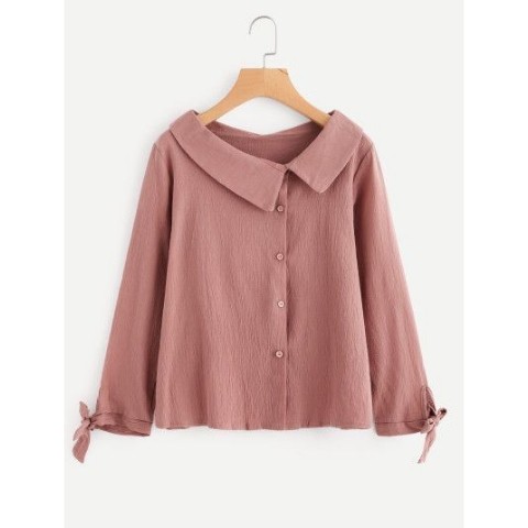 Blouse Tie Cuff Shirt-Sheln