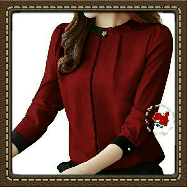 Blouse Verra Maroon