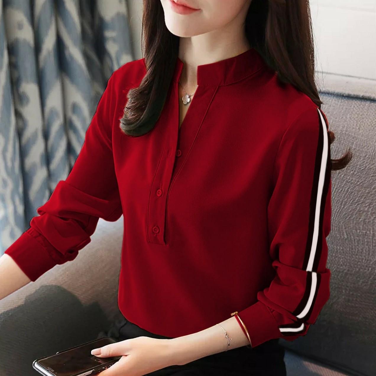 Blouse Viviansu Maroon