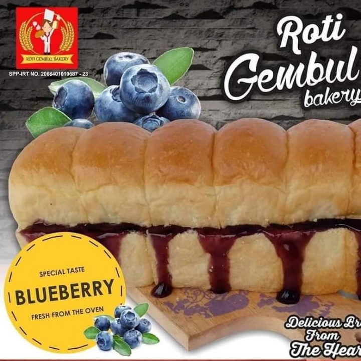 Roti Gembul Blueberry