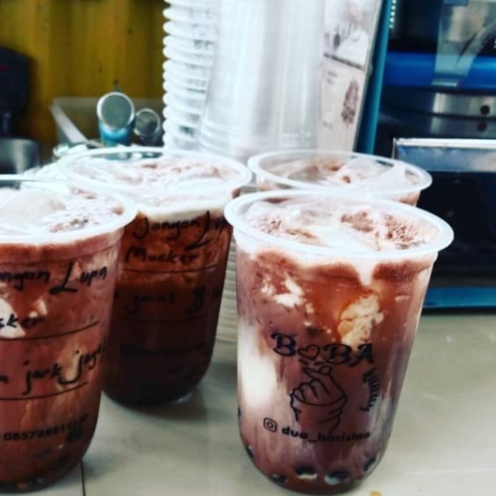 Boba Milk Coklat Silver Queen
