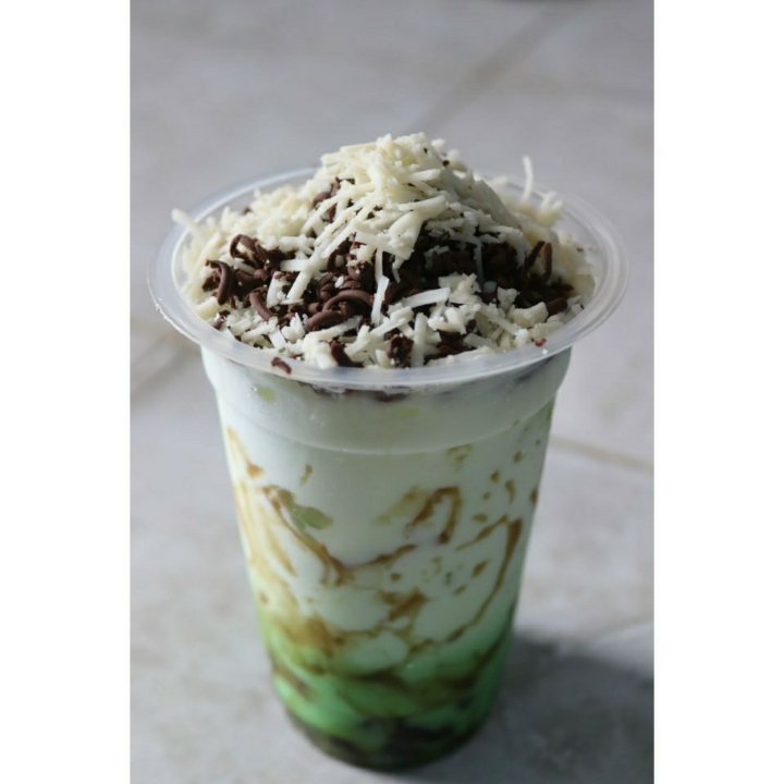 Boba Milk Green Tea 2 Topping