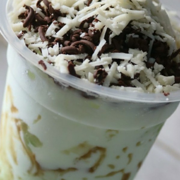 Boba Milk Green Tea 2 Topping 2
