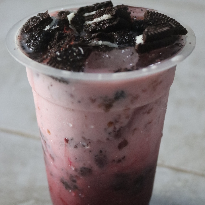 Boba Milk Red Velvet 2 Topping