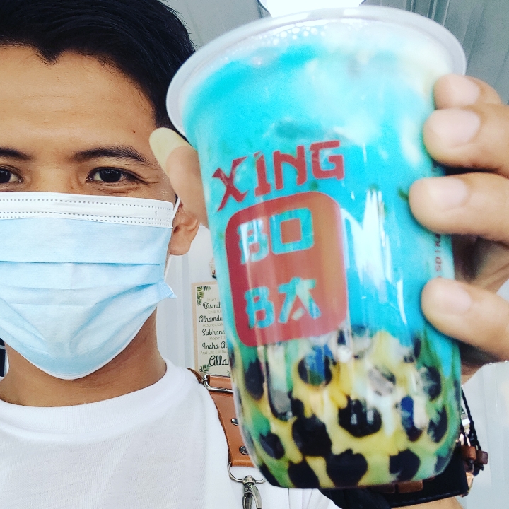 Boba Milk Vanilla Blue