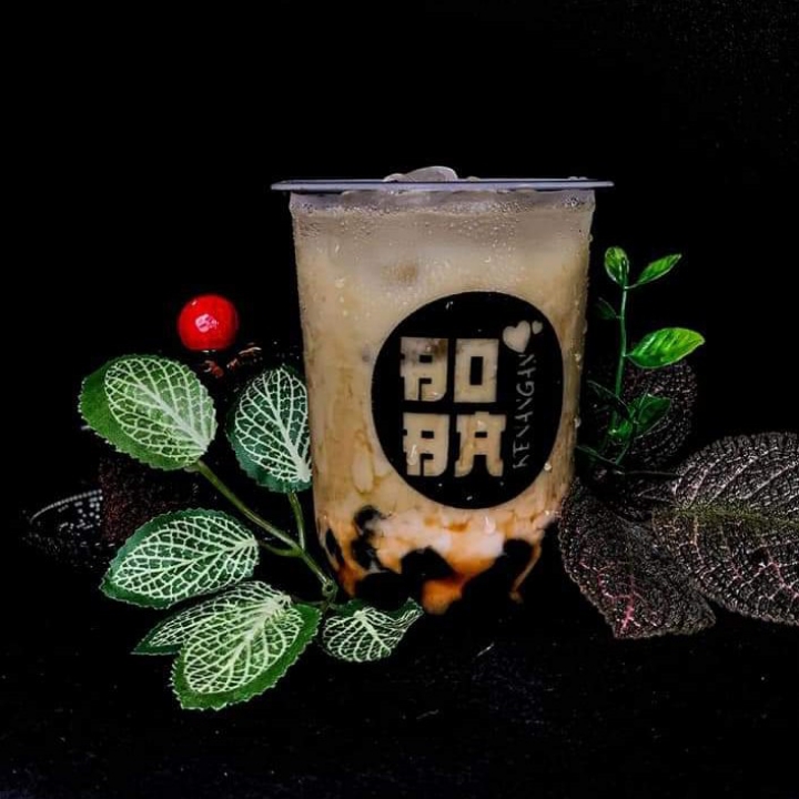 Boba Vanila Late Pakai Toping