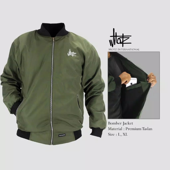 Bomber Jacket Original By Motz - GREEN ARMY