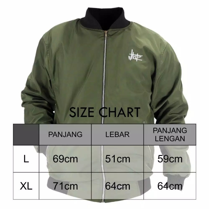 Bomber Jacket Original By Motz - HITAM 3