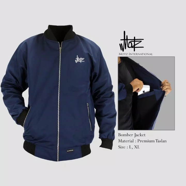 Bomber Jacket Original By Motz - NAVY