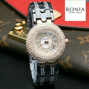Bonia Bn047 Black Rosegold 