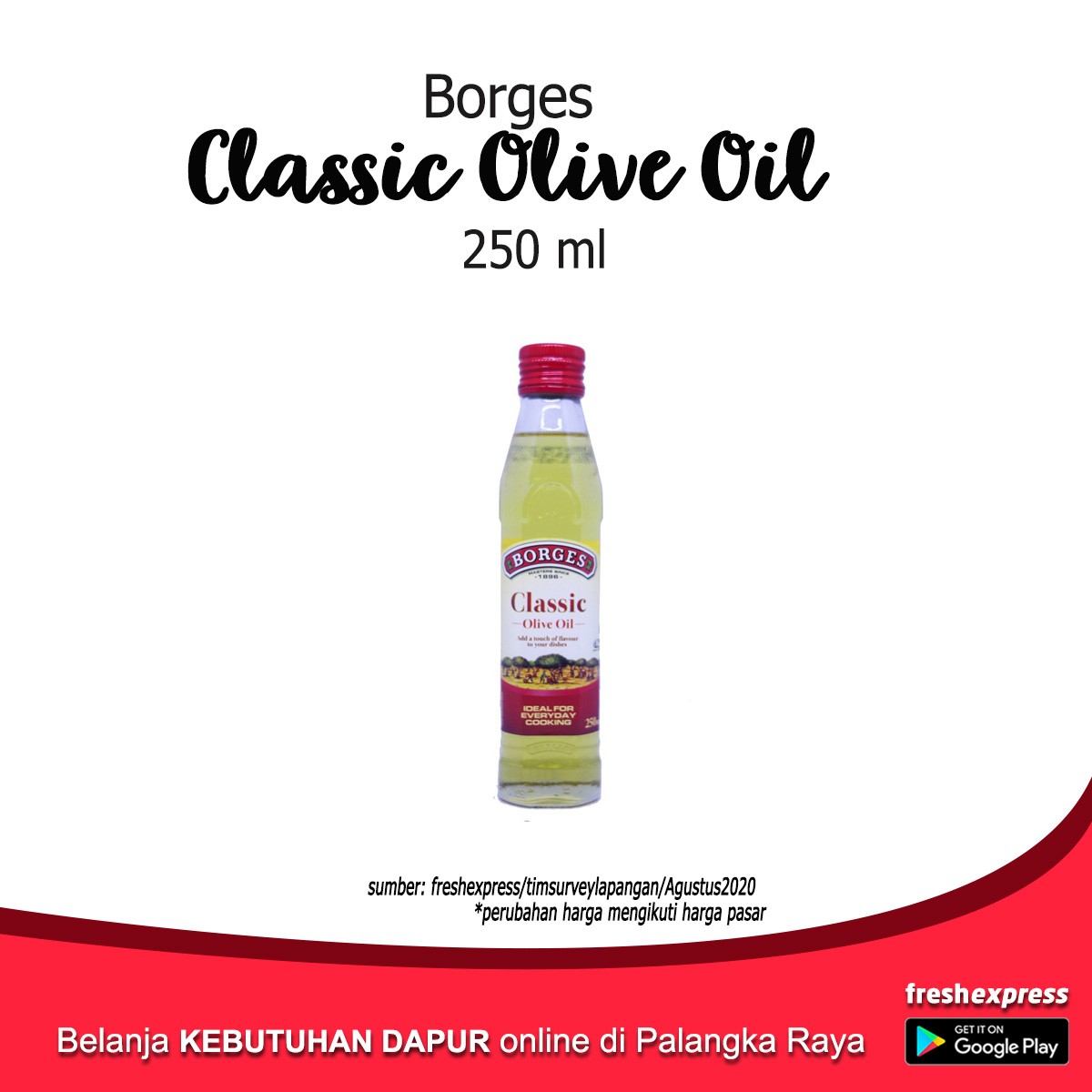 Borges Classic Olive Oil 250 Ml