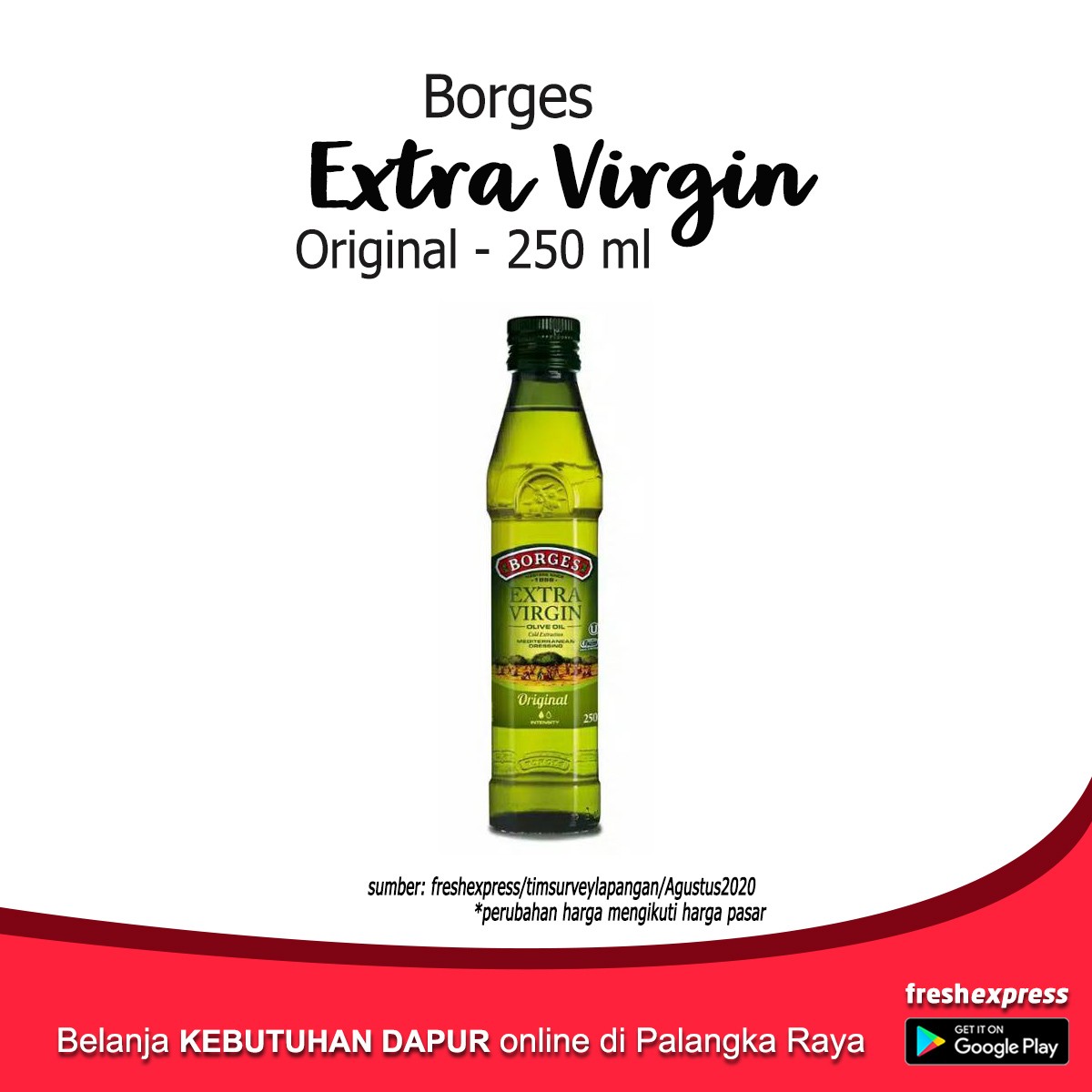 Borges Extra Virgin Olive Oil Original 250 Ml
