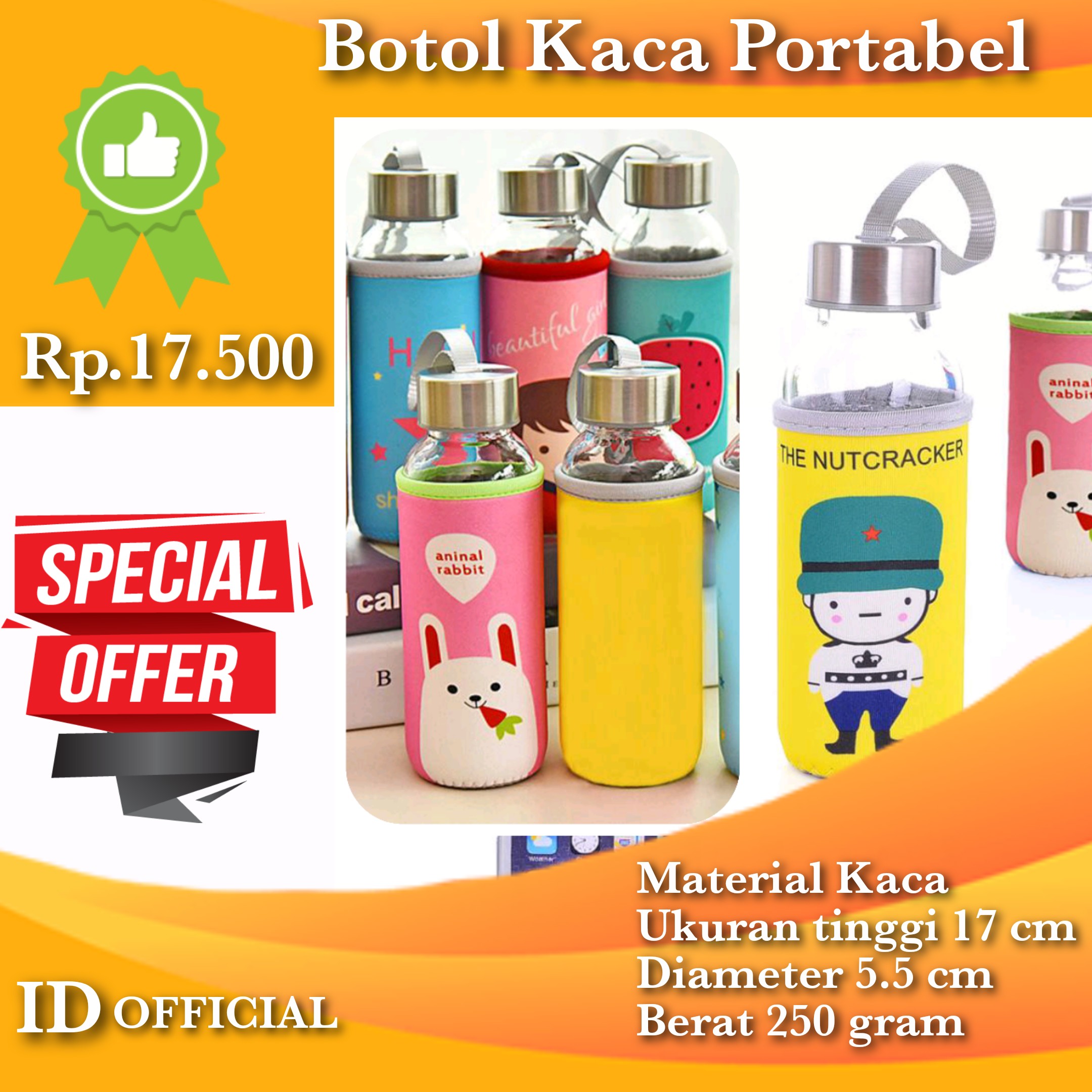 Botol Kaca Portabel