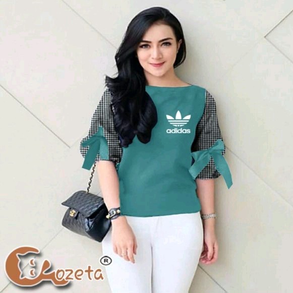 Bowa Adidas Blouse Bordir Tosca
