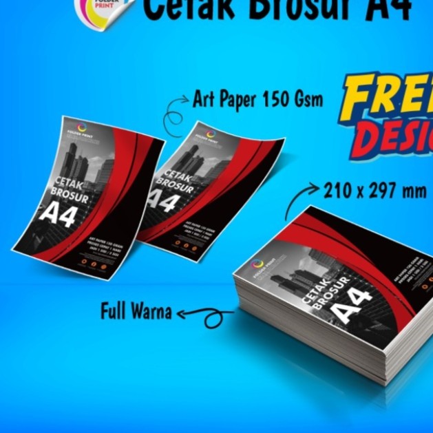 Brosur Bw 150 Gram A4 F4 1 Muka 3