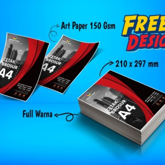 Brosur Bw 150 Gram A4 F4 2 Muka