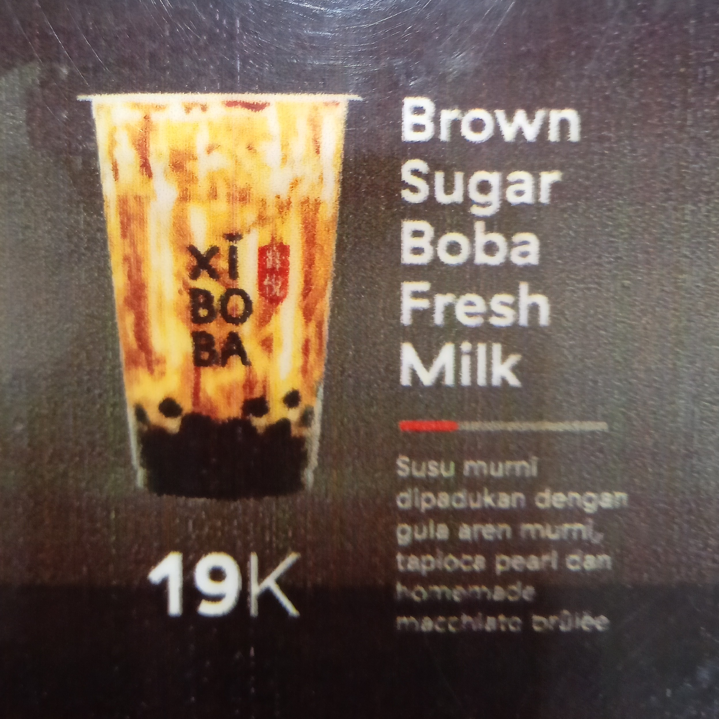 Brown Sugar Boba Fresh Milk