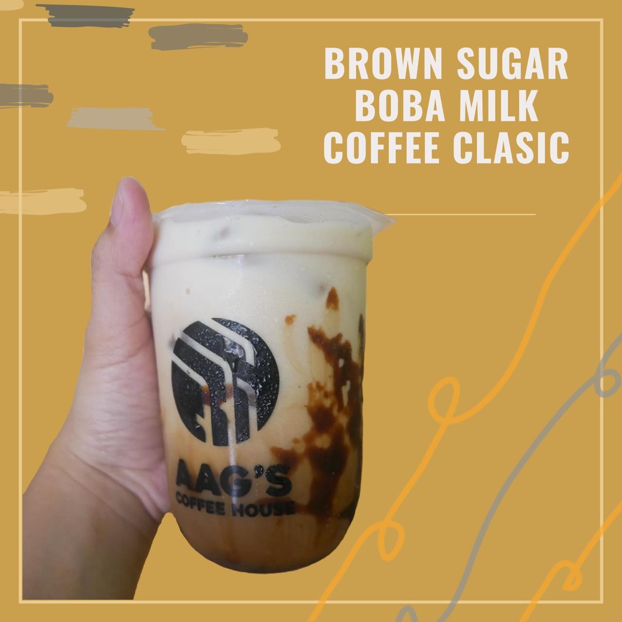 Brown Sugar Boba Milk Coffee Clasic